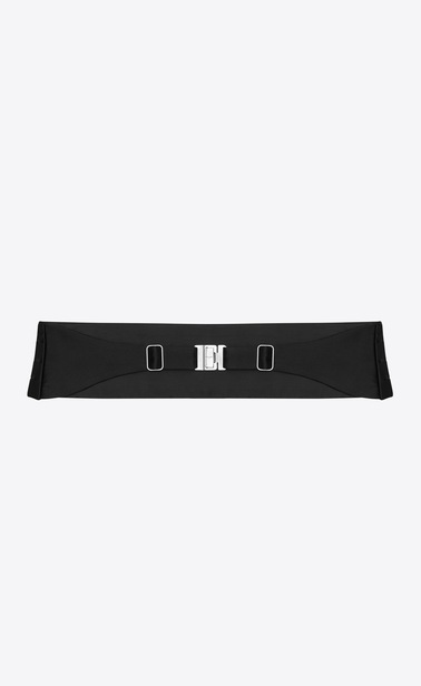 SAINT LAURENT Wide Belts Woman SMOKING 4 Pleat Cummerbund in Black b_V4